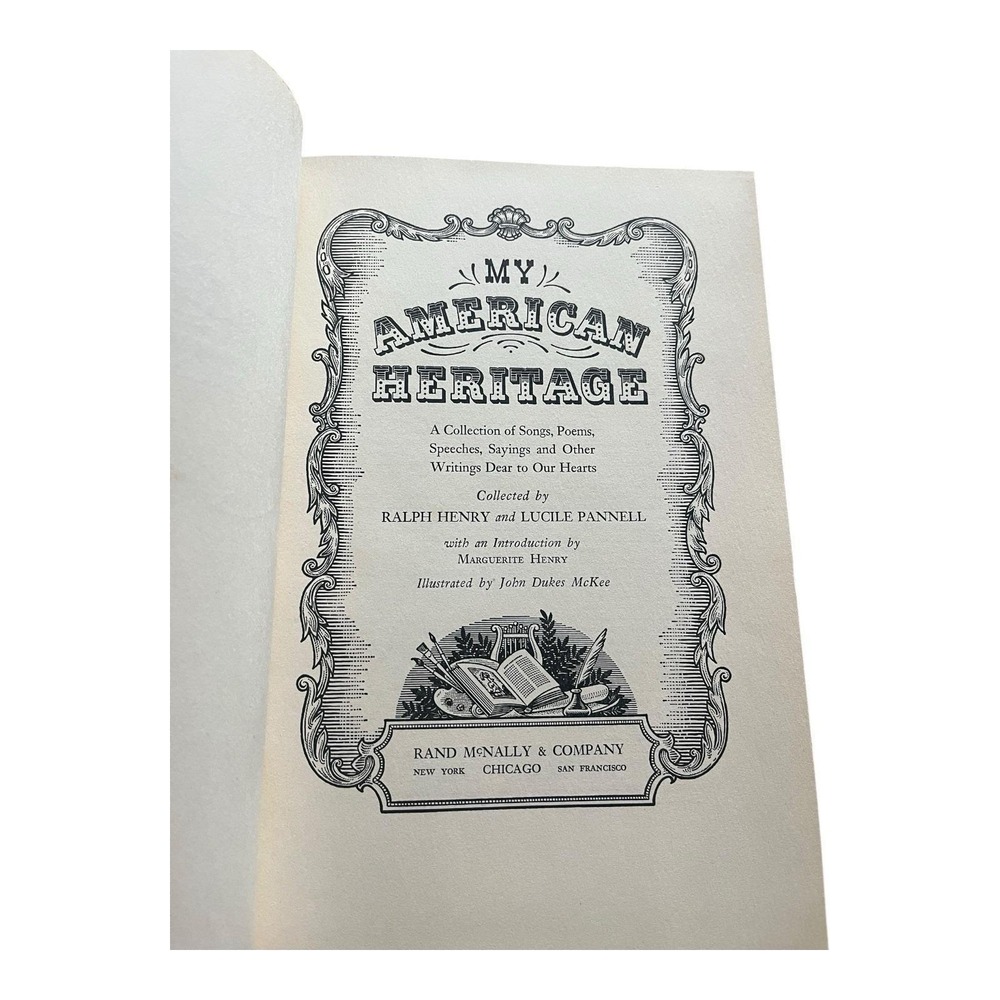 My American Heritage Songs Poems Speeches Sayings Stories VTG 1950‎ Illustrated - Picture 6 of 14